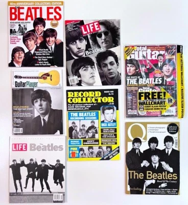 Lot of  7 Collectible Beatles Magazines Total Guitar, Q, Life, Record Collector+ - Image 1 of 4