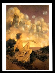 Maxfield Parrish Postkarte Luftschlösser - Bild 1 von 2