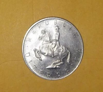 1969 AUSTRIA 5 SCHILLING PRE-EURO $ COIN, CAT. NO. KM2889a , CHOICE UNCIRCULATED - Image 1 of 4