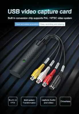 Convertisseur Audio/Vidéo Easy Cap, TV/DVD/VHS - USB 2.0 - Capture Audio/Vidéo - Image 1 of 4