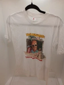 Vtg 1987 Max Headroom Coca Cola Catch The Wave Single Stitch T-Shirt M Has Spots - Picture 1 of 11