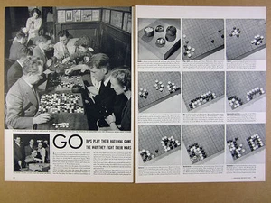 1942 GO Game explained Players at Greenwich Village restaurant photo article - Imagen 1 de 1