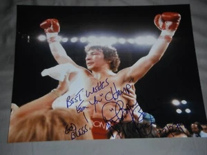 BOXING CHAMPION RAY BOOM BOOM MANCINI SIGNED 11X14 - Picture 1 of 1