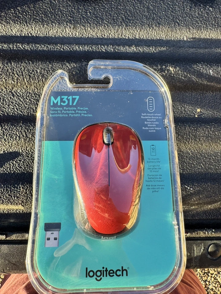 Logitech Wireless Mouse M317 With Unifying Receiver Red 910-002893