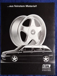 VW Golf 3 GTI und Rial Felgen,  originale Werbung 1992 - Bild 1 von 1