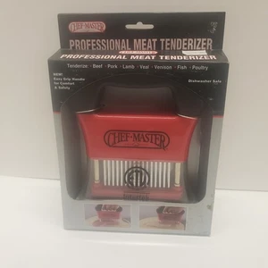 Chef Master Professional Meat Tenderizer W/ Stainless Steel Blades & Grip Handle - Picture 1 of 3