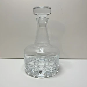 Orrefors Svezia Taglio Cristallo Erik Decanter e Tappo Olle Alberius Disegnato 9,25" - Foto 1 di 7