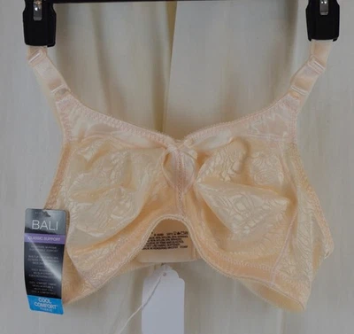 Bali Women's Double Support Wireless Lace Bra Light Beige Size 36B - Image 1 of 3