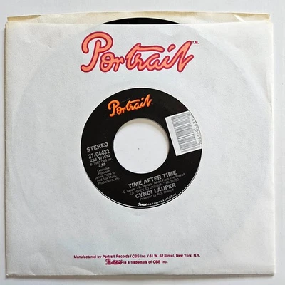 Cyndi Lauper 7": Time After Time / I'll Kiss You 1984 Portrait - Near Mint Disc Foto 1 de 4