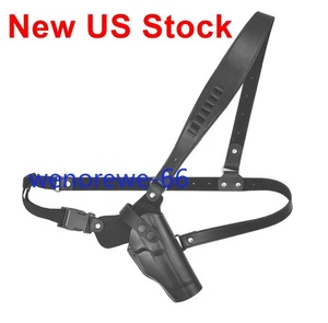 US!!! Leather Tactical Concealed Shoulder Holster Adjustable Underarm Gun Holst - Picture 1 of 15