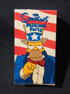The Simpsons Political Party Box Set VHS 2000 3 Tape Set - Foto 1 di 9