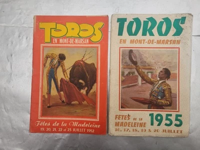 fetes de Mont de Marsan 2   Programmes Corridas  1952,1955 - Photo 1/4