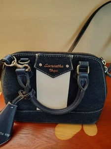Samantha Vega 2way Back Small Handtasche Schultertasche Denim - Bild 1 von 11