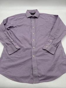 Lauren Ralph Lauren Slim Fit Non Iron Button Up Shirt Men 17 32/33 Plaid.#32586 - Picture 1 of 7