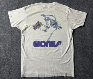Vintage Bones Brigade Powell Peralta 80s Skeleton Single Stitch Skate T-Shirt M - Picture 1 of 10