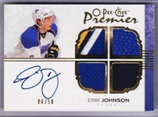 07-08 Eric Johnson Premier OPC Rookie Auto Patch His Jersey # 6/50