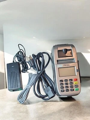 First Data FD100 TI Credit Card Reader POS Receipt Terminal Complete Clean - Image 1 of 4