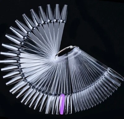 50 pcs Fan-shaped Nail Swatches with Ring - Image 1 of 4