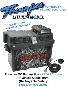 BCDC BATTERY BOX REDARC BCDC1225 vehicle and solar charger with 8B&S wiring loom - Picture 1 of 6