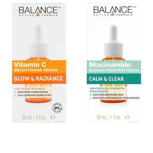 Balance Niacinamide Blemish Recovery & Vitamin C Brightening Serum 30 ml Bundle - Picture 1 of 8