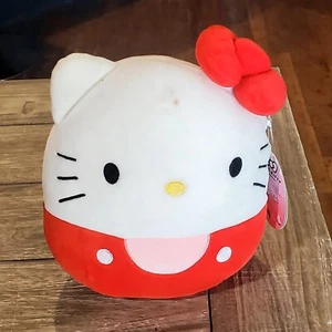 Squishmallows rot Hello Kitty Sanrio Squad 10 Zoll Plüsch Kellytoy ***Unvollkommen*** - Bild 1 von 7