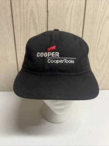 Vintage Cooper Tools Black Cap Hat Strap Back Unisex Made In USA - Picture 1 of 12