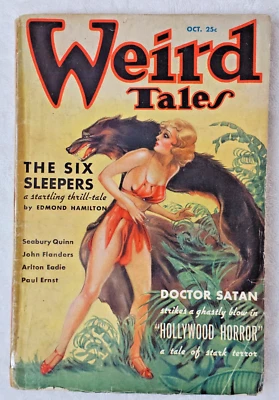 Weird Tales October 1935 Vol. 26 No. 4 — Doctor Satan, C.L. Moore, Jules de Gran - Image 1 of 4