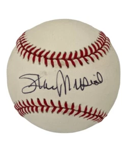 Stan Musial Signed St Louis Cardinals NL Baseball *SMUDGED* Beckett 42183 - Picture 1 of 2