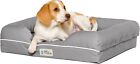 PetFusion Ultimate Dog Bed, Orthopedic Memory Foam Small (25x20")