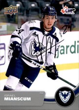 Israel Mianscum Signed Auto 21/22 Upper Deck CHL card 20 Sherbrooke Phoenix