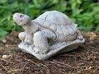 Stone turtle sculpture Concrete baby sea turtle figurine Water animal decoration