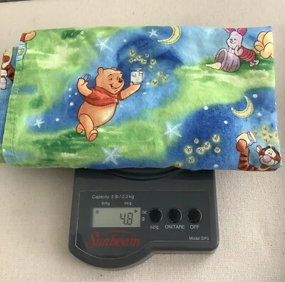 Vintage Winnie the Pooh Starry Night & Fire Flies Baby Blanket Printed 40”x 40” - Imagem 1 de 4