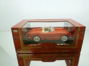 MIRA 6195 CHEVROLET CORVETTE 1954 CONVERTIBLE - RED 1:18 - GOOD IN BOX - Imagen 1 de 7