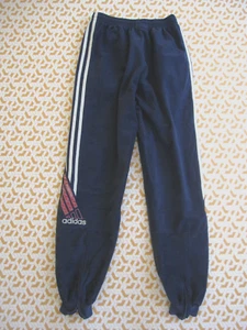 Pantalon Adidas Satellite 80'S Marine vintage Pants Velour Homme - 162 / S - Picture 1 of 11