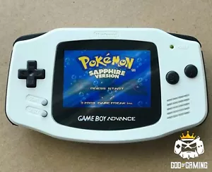 Nintendo Game Boy Advance GBA White & Black System 101 V5 IPS LCD Backlit BRIGHT - Picture 1 of 3