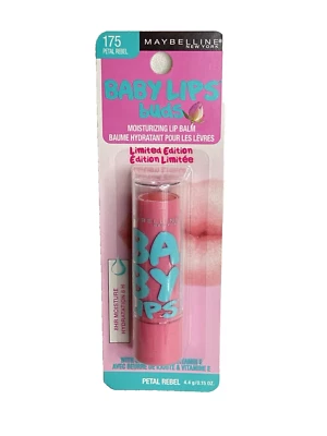 MAYBELLINE 婴儿唇部保湿霜 ~ PETAL REBEL #175 ~ 全新未拆封 — 第 1/2 张图片