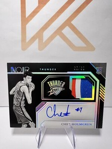 2022-23 Panini Noir Chet Holmgren Rookie Auto Jersey Patch RPA /99 RC