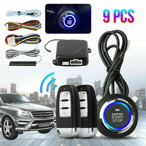 Keyless Entry Engine Start Alarm System Push Button Remote Starter Stop Car SUV - Bild 1 von 12