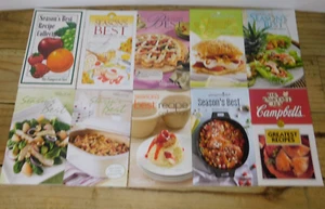 Lot of 10 Pampered Chef Season's Best Recipe Collections Spring/Summer 1997-2020 - Picture 1 of 11