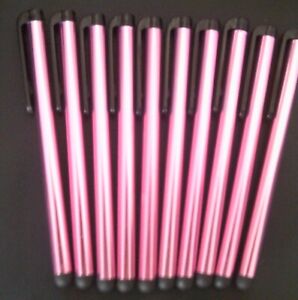 10 Light Pink Touch Screen Stylus Pen iPhone iPad Samsung Phone Tab Multipack