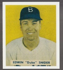 1949 Bowman Reprints Duke Snider #226 Brooklyn Dodgers HOF