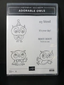 Stampin Up! Entzückende Eulen klammern Gummistempel Set - nicht mehr produziert - Bild 1 von 5
