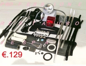 PIAGGIO VESPA COL FARO ROTONDO KIT RESTAURO RICAMBI 50 N L R ALLUNGATA UNIFICATA - Foto 1 di 8