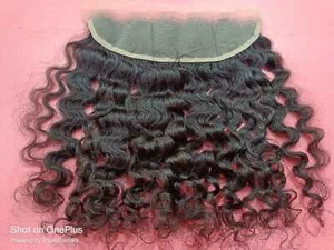 Indian 13x6 Swiss Lace Raw Human Hair Frontal - Picture 1 of 6