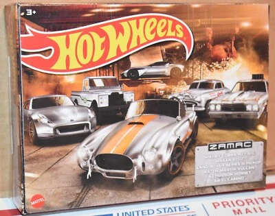 2024 HOT WHEELS ZAMAC SET 6 PACK BOX SET SHELBY COBRA,EL CAMINO,LAND ROVER ECT.. - Image 1 of 4