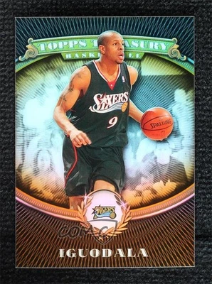 2008-09 Topps Treasury Gold Refractor /50 Andre Iguodala #51 - Image 1 of 2