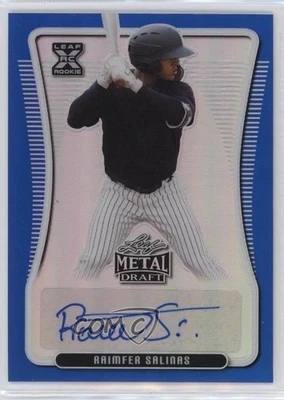 2020 Leaf Metal Draft Flashback Blue Rainbow /35 Raimfer Salinas #BA-RS2 Auto - Image 1 of 2