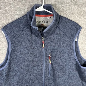 Orvis Weste Herren XL Blau Full Zip Fleece Angeln Wandern Outdoor Freizeit - Bild 1 von 10