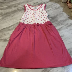 Gymboree Everyday Playwear Dress Pink Polka Dots Girls Size 8 - Picture 1 of 10