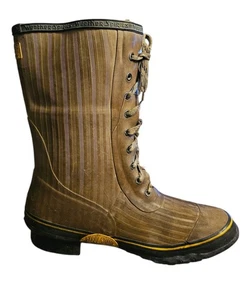 Weather Spirits Steel Shank Insulated Rubber Boots Men 12 Lace Up Gorpcore  - Picture 1 of 15